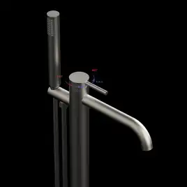 Смесители для ванны AVS Slimmer 811-112-GM напольный, оружейная сталь