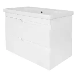 Тумба с раковиной Azario KANTRI 80/2 CS00097255, подвесная с раковиной Фостер 80, белая