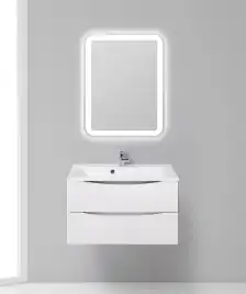 Тумба под раковину BelBagno MARINO-800-2C-SO-BO-P подвесная Bianco Opaco