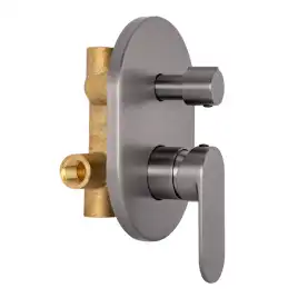 Смеситель для ванны AVS Beauty 811-703-GM встраиваемый, с внутренней частью, оружейная сталь