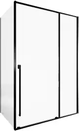 Душевой уголок Allen Brau Fantasy 140x90 3.11008.31 + 3.11013.31 черный матовый