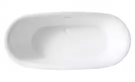 Акриловая ванна Abber 180х84 AB9205, отдельностоящая, Белая глянцевая