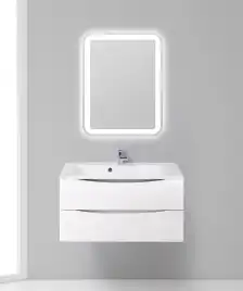 Тумба под раковину BelBagno MARINO-900-2C-SO-BL-P подвесная Bianco Lucido