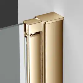 Душевая дверь Vincea Alpha 80 VDP-3AL800CLG, распашная, профиль брашированное золото, стекло прозрачное