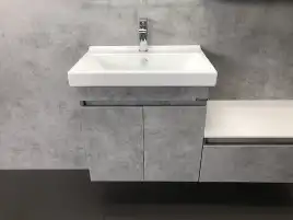 Тумба с умывальником Comforty Осло 80 Бетон светлый, 00-00000836