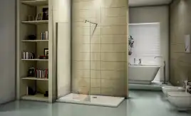 Душевая перегородка Good Door Walk IN SP-120-C-CH, ВИ00005, профиль Хром, стекло Прозрачное