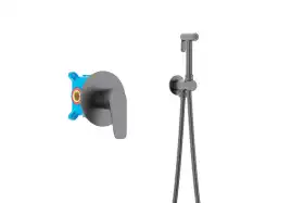 Смеситель с гигиеническим душем Aquatek Бетта AQ1119BGM, Оружейная сталь