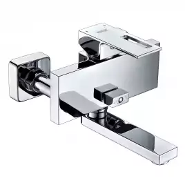 Смеситель для ванны WasserKRAFT Alme 1500 1501, однорычажный, с коротким изливом, Хром