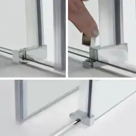 Душевой уголок WasserKRAFT Vils 56R 100х100 56R19 профиль Хром стекло Прозрачное