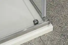 Душевой уголок BelBagno UNIQUE-AH-2-100/115-75/90-P-Cr профиль Хром стекло Рифленное