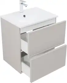 Тумба под раковину Aquanet Арт 60 бежевый, 343966