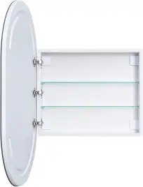 Зеркальный шкаф Aquanet Монте 60 белый, с LED подсветкой, 344788