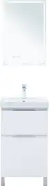 Тумба под раковину Aquanet Алвита New 50 напольная, белый матовый, 344131