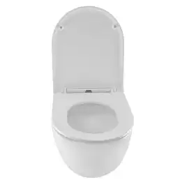 Подвесной унитаз Azario PRO PRO-0001 UQ3 безободковый, смыв Торнадо, в комплекте с сидением микролифт, Белый глянцевый