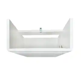 Тумба с раковиной Azario Эстима 40 CS00094580 правая напольная, Белая глянцевая