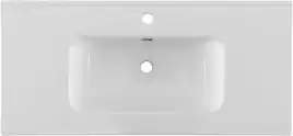 Раковина Aquanet Flat 100 254365 прямоугольная, Белая глянцевая