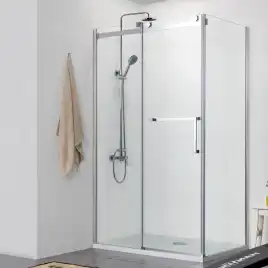Душевой уголок Azario Merrit 120х90х200 AZ-NKF1131-L 900 профиль Серебро, стекло Прозрачное
