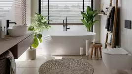 Ванна Salini Sofia 185х90 102519G из материала S-Sense, Белая глянцевая