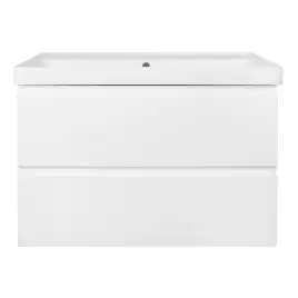 Тумба с раковиной Azario Мила 90 CS00089920, подвесная, Белая глянцевая