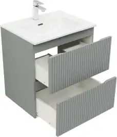 Тумба под раковину Aquanet Джейн (Flat) 60 мисти грин 335432