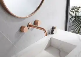 Смеситель для раковины Abber Wasser Kreis AF81122MRG встраиваемый, с внутренней частью, Золото матовое