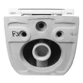 Подвесной унитаз Azario FLAVIA AZ-0076-UQ1 безободковый, смыв Торнадо, в комплекте с сидением микролифт, Белый глянцевый