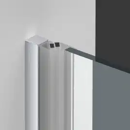 Душевая дверь Vincea Alpha 90 VDP-3AL900CLB, распашная, профиль черный, стекло прозрачное
