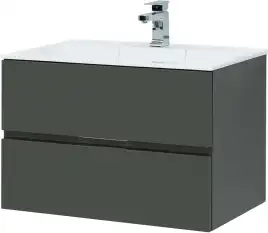Тумба под раковину Aquanet Алвита 80 серый антрацит 215120