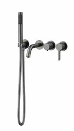 Смеситель для ванны Vincea Villa VTFW-1VL1BN, встраиваемый, брашированный никель