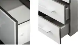 Тумба под раковину Aquanet Верона 100 белый (подвесная 2 ящика) 175382