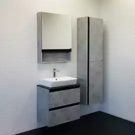 Тумба с умывальником Comforty Эдинбург 60-2 Бетон светлый, 00-00005700