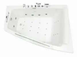 Акриловая ванна Gemy G9056 O R 170х130 с гидромассажем, правая