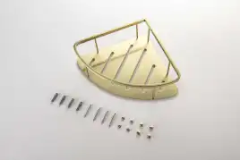 Полка для душа угловая Aquatek AQ4926BG, Золото матовое