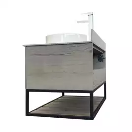 Тумба с умывальником Comforty Порто 90 Дуб дымчатый, 00-00009322