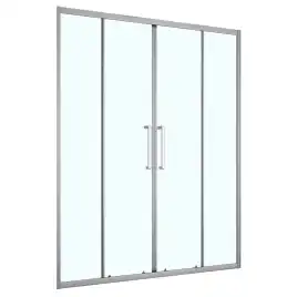 Душевая дверь Loranto 160 CS-AB04GG-160, профиль серый матовый, стекло Прозрачное