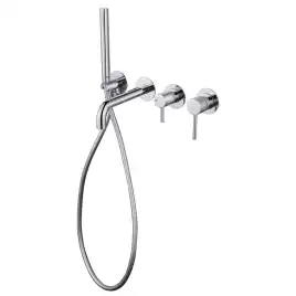 Смеситель для ванны с душем Abber Wasser Kreis AF8130 встраиваемый, с внутренней частью, Хром