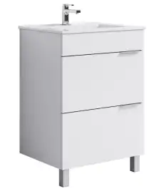 Тумба с раковиной напольная Aqwella Brig 60 см, Br.01.06/2/W, цвет Белый