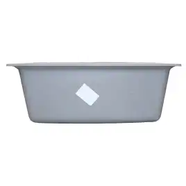 Кухонная мойка AZARIO Izmir 740х480х197 кварцевая, прямоугольная, цвет Серый: CS00097683