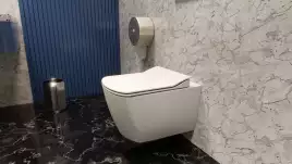 Унитаз подвесной безободковый Creavit Elegant EG321-11CB00E-0000 с сиденьем микролифт Белый