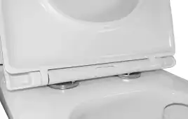 Унитаз-компакт Azario Mari AZ-79143T напольный, безободковый, со смывом Торнадо, в комплекте с бачком и сиденьем микролифт, Белый глянцевый