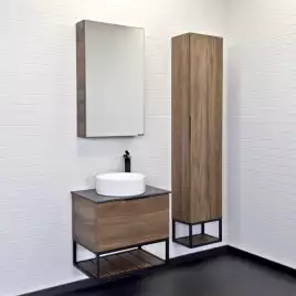 Тумба с умывальником Comforty Порто 60 Дуб темно-коричневый, 00-00010676