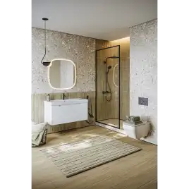 Тумба с раковиной подвесная Aqwella Vancouver 100 VAN01101, с одним ящиком, цвет белый