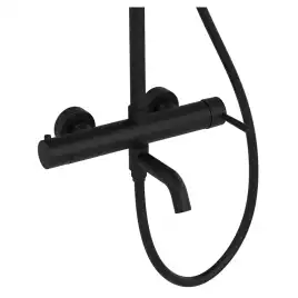 Душевая система AVS Slimmer 811-122-MB, черный матовый