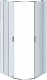 Душевой уголок Aquatek 900x900x2000 AQ ARI RO 09020BL 1/4 круга, двери раздвижные, профиль черный, стекло прозрачное