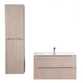 Тумба под раковину BelBagno ETNA-1000-2C-SO-RG-P подвесная Rovere Grigio