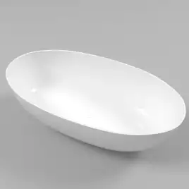 Ванна из искусственного камня WHITECROSS 170x87 Diamond, Белая глянецевая 0201.170087.100