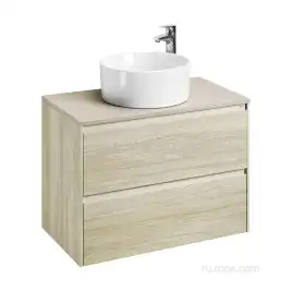 Тумбы под раковину Roca Ona 80 A857630512 подвесная, цвет, Дуб светлый