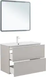 Тумба под раковину Aquanet Арт 90 бежевый, 343968