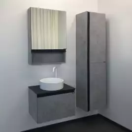 Тумба с умывальником Comforty Эдинбург 60 Бетон светлый, 00-00002782