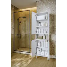 Пенал напольный Aqwella Vancouver 55 VAN0555N, цвет белый